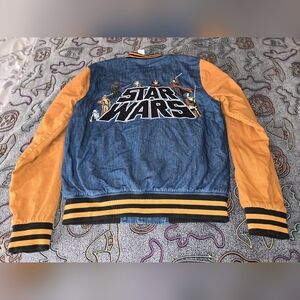 Star Wars Logo Denim Varsity Jacket BoxLunch Exclusive NEW W/TAG Size XSmall
